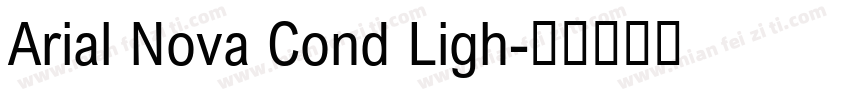 Arial Nova Cond Ligh字体转换